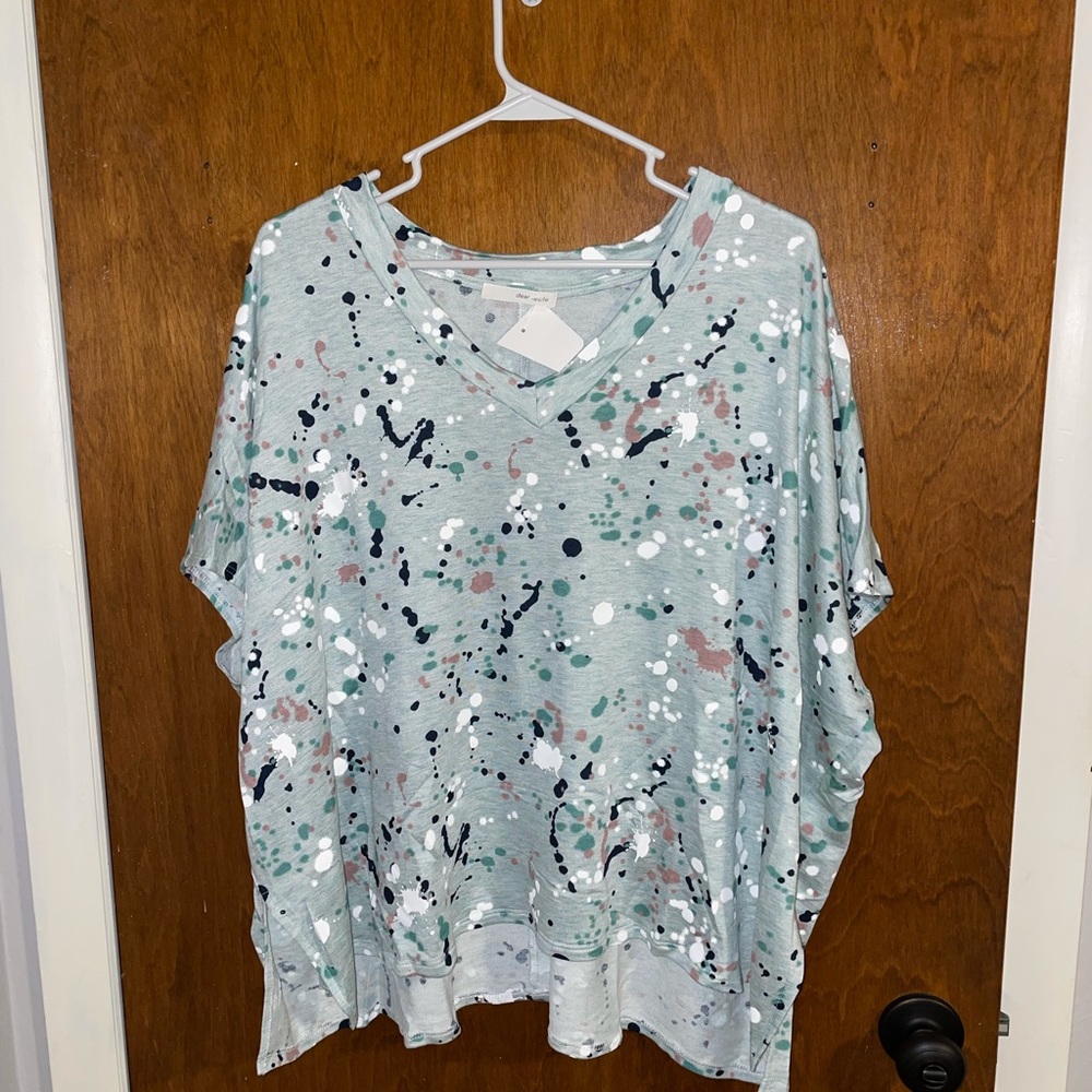 Large Splatter Print Lounge Set